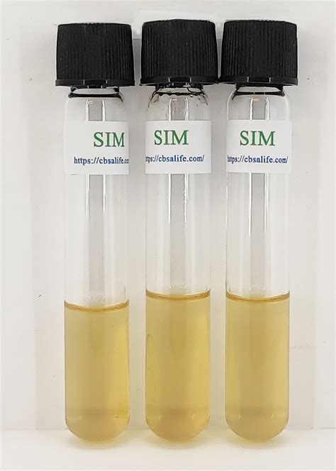 CBSAlife SIM (Sulfide, Indole, Motility) Broth | CBSAlife