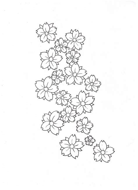 Cherry Blossom Tattoo Ideas | Blossom flower drawing easy, Japanese ...