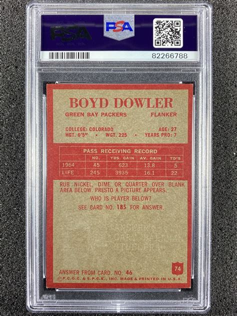 1965 Philadelphia - #74 Boyd Dowler for sale online | eBay