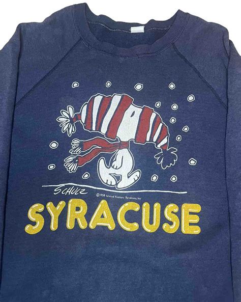 Vintage Snoopy Syracuse University Sweatshirt Crewnec… - Gem