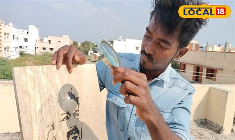 Actor Vijay in Sunlight Art A student Sivakasi amazing drawing sun ...