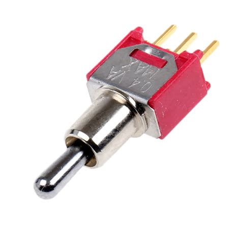 RS PRO | RS PRO Toggle Switch, PCB Mount, (On)-Off-(On), SPDT, Through ...