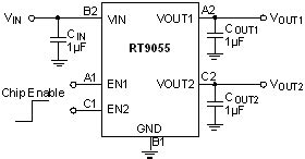 RT9055 - 300mA Dual LDO Regulator | Richtek Technology