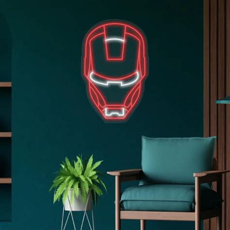 Iron Man Neon Light | LED Neon Light for Room & Wall Decor – Harshita Craft