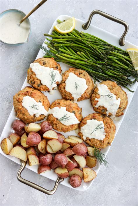 Sheet Pan Lemon Caper Salmon Cakes (Paleo) - Mary's Whole Life