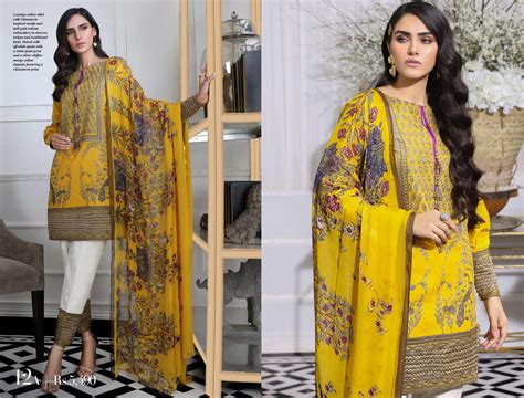 Sana Safinaz Pre-Fall Embroidered Collection 2019 – 12A – YourLibaas
