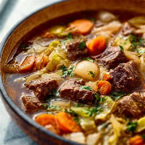 ULTIMATE HEARTY BEEF AND CABBAGE SOUP - therecipesmom