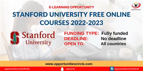 Stanford University Free Online Courses 2023 | Stanford Online ...