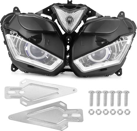 Buy Aramox Motorcycle Headlight for Yamaha R3 R25 2015-2018 V2, LED ...