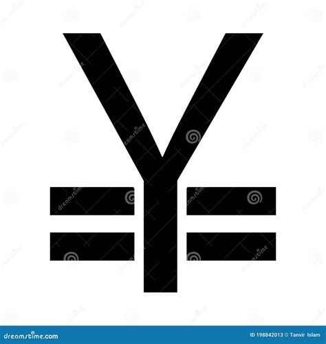 Japanese Yen or Chinese Yuan Currency Symbol Stock Vector - Illustration of yuan, icon: 198842013