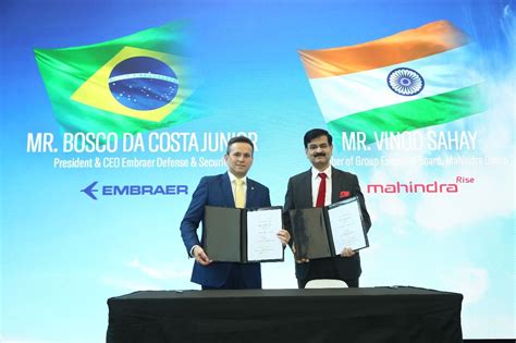 Embraer and Mahindra Sign Strategic Alliance to Bring C-390 Aircraft to ...