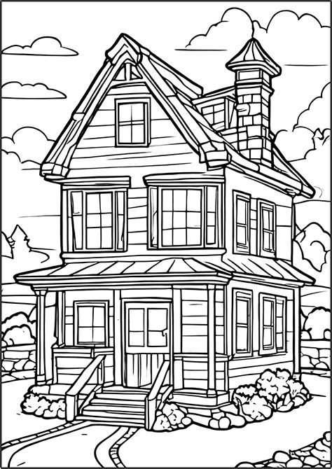 Garden House Coloring Pages