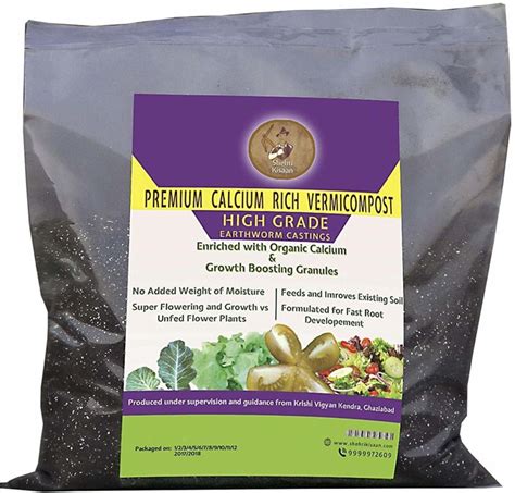 Buy SHEHRI KISAAN Calcium Rich Vermicompost 1kg pack | High Grade ...