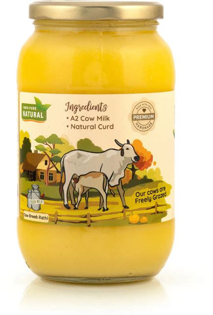 Kasutam A2 Desi Cow Bilona Ghee, Made Ghee Glass Bottle Price in India ...