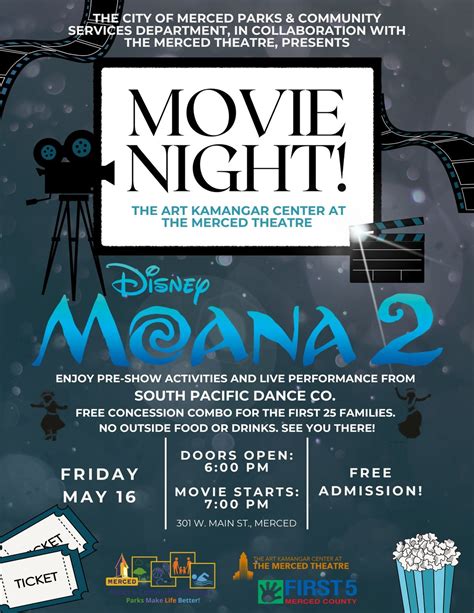 Movie Night - Moana 2, The Merced Theatre, 16 May 2025 | AllEvents