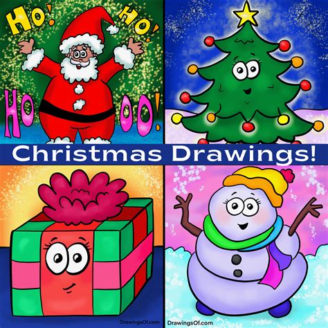 Christmas Drawing Ideas Free Christmas Drawing Prompts For Kids