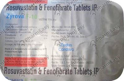 Zyrova F10 Strip Of 10 Tablets: Uses, Side Effects, Price & Dosage ...