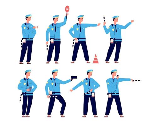 Policja drogowa. Bezpieczeństwo drogowe, oficer patrolu kontroli ruchu ...