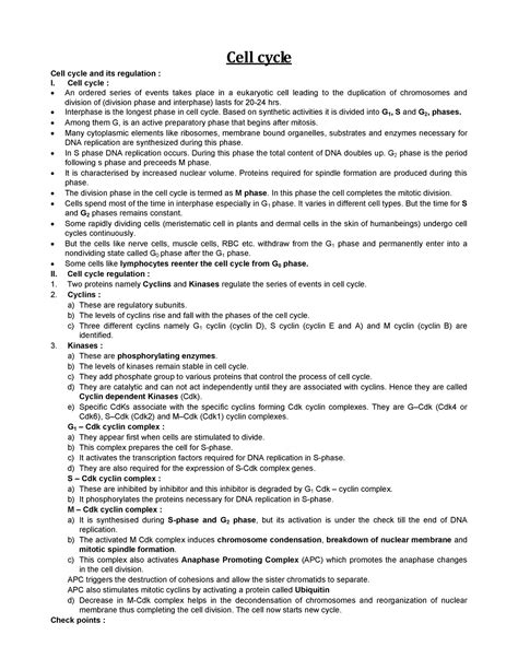 58408 4Cell cycle regulation - Cell cycle Cell cycle and its regulation ...