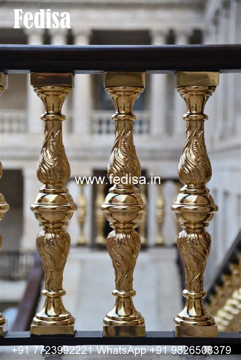 Premium Brass Railing Design For Stylish Homes Iron Stairs Design For ...