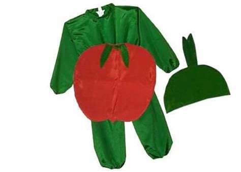 Buy MODERNAZ Apple dress for kids with Apple, cutout,cap and jumpsuit ...