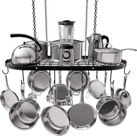 Amazon.com: CHOEZON Hanging Pot Rack, Ceiling Mounted Pot Hanger for ...