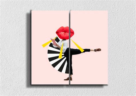 Women Lips Art, Set Of 2 – Myindianthings