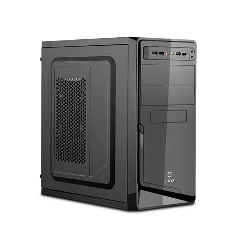 Elan CPU Cabinet - Black | Compact & Efficient PC Case