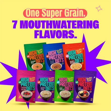 26g High Protein Oats Variety Pack - 7 flavours 330g – Yoga Bars