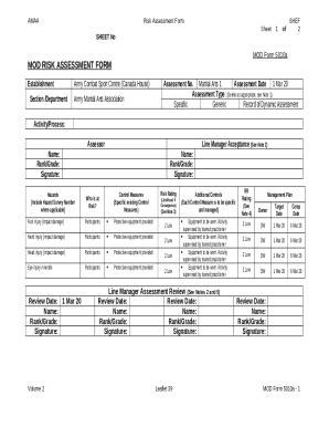 143X CSU SHEF Vol 5 LF39 Blank Risk Assessment Doc Template | pdfFiller