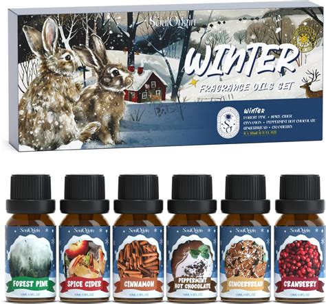 Amazon.com: SoulOrigin Winter Essential Oils Set, Fragrance Oil Gift ...