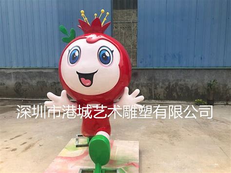 果园形象吉祥物卡通玻璃钢番石榴娃娃雕塑成网红打卡点_深圳港城雕塑-站酷ZCOOL