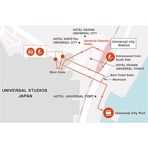 Transportation Access（By Sea Shuttle Boat） | Universal Studios Japan | USJ