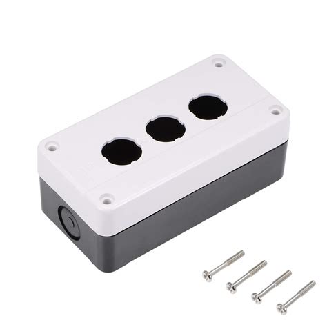 Buy sourcing Push Button Switch Control Station Box 22mm 3 Holes White ...
