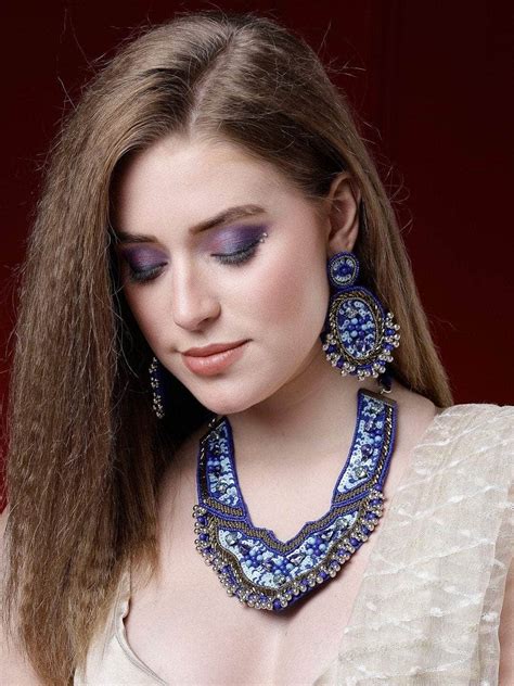 Beads Crystals & Sequins Studded Handcrafted Contemporary Design Jewel