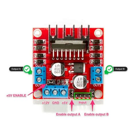 L298N DC Motor Driver Controller Module | Robodo