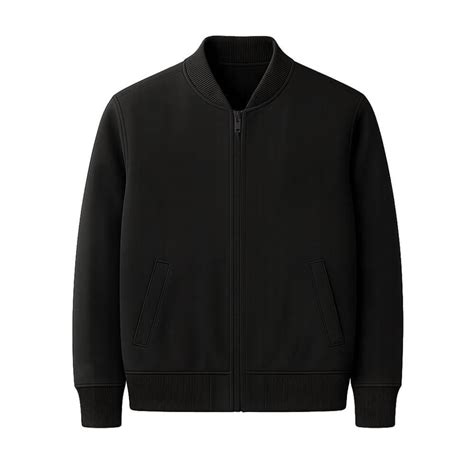 Plain Black Fleece Bomber Jacket – Lightweight & Stylish | Chris Cross