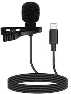 RENTOOR Collar Mic Clip Type C Mobile Phone Cell Smart Phone Record ...