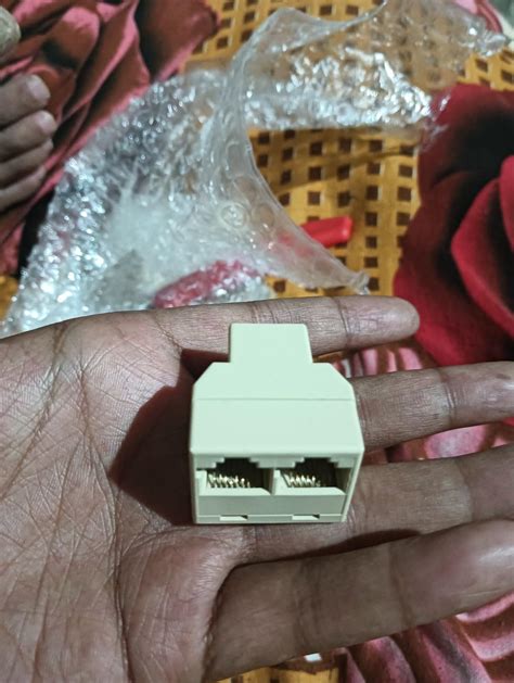 SVDK Ethernet Splitter Connector & Separator RJ11 Connector Telephone ...