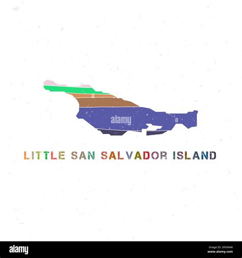 Little san salvador island map Cut Out Stock Images & Pictures - Alamy