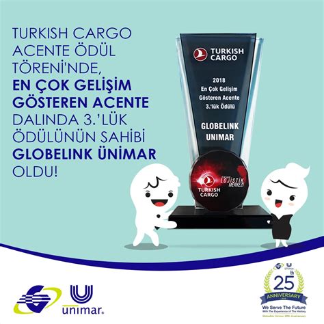 Globelink Ünimar Won Third Place at The Turkish Cargo Agency Award ...