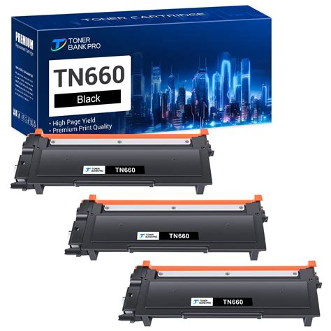 3-Pack TN660 TN630 Toner Cartridge Replacement Compatible for Brother ...