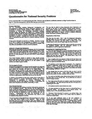 Fillable Online usmarshals Questionnaire for National Security ...