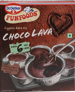 FUNFOODS by Dr. Oetker Choco Lava Eggless Bake Mix 320 g Price in India ...