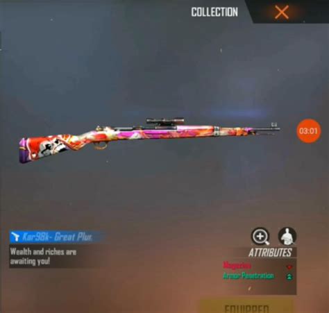 Top 5 Best Kar98k Skins In Free Fire