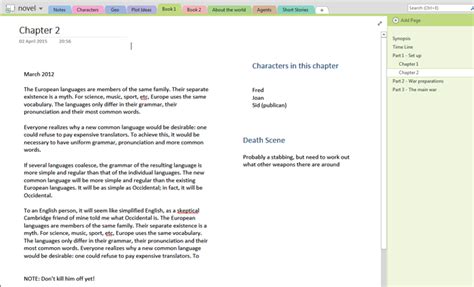 Image result for OneNote Example Chapters for Book