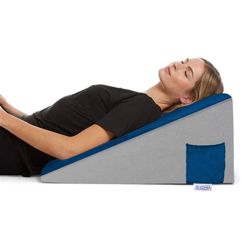 Memory Foam Bed Wedge Pillow for Acid Reflux, Snoring & Back Pain ...