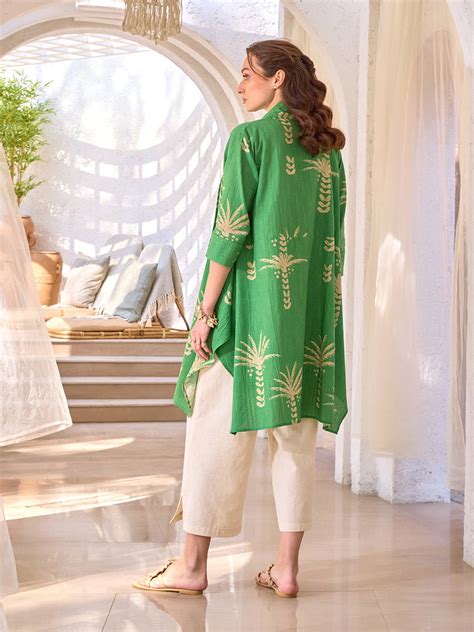 Palm Island Pleated Top – House of Fett