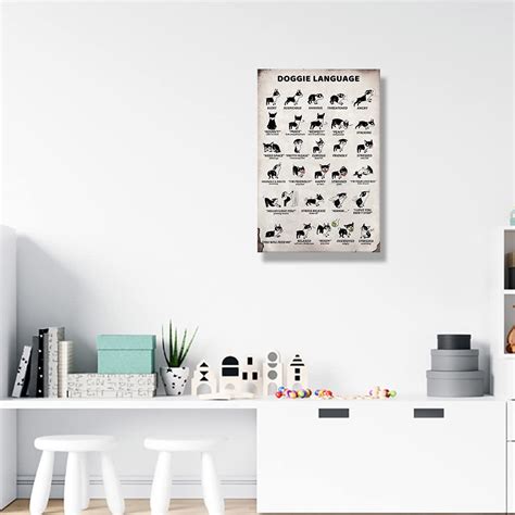 Letsupeh Dog Poster Animal Wall Art Framed Canvas Painting India | Ubuy