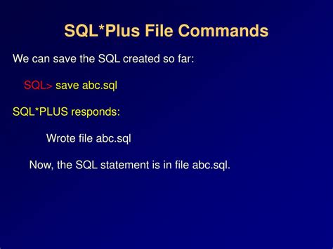 How to Use SQL Plus 的图像结果